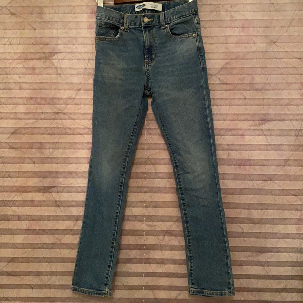 Old Navy Adjustable Skinny Blue Jeans Boys Size 12 Slim Fit